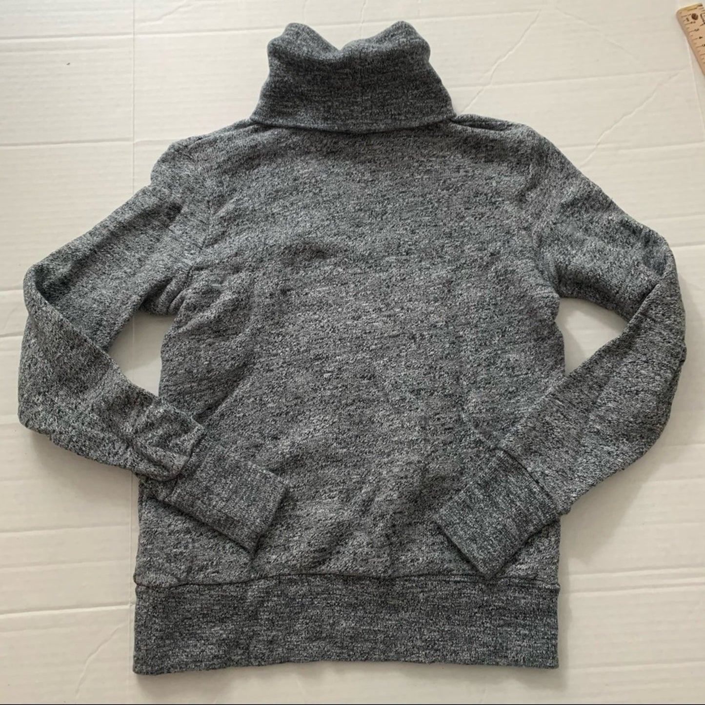 J Crew XXS Cotton Turtleneck Heather Grey Sweater