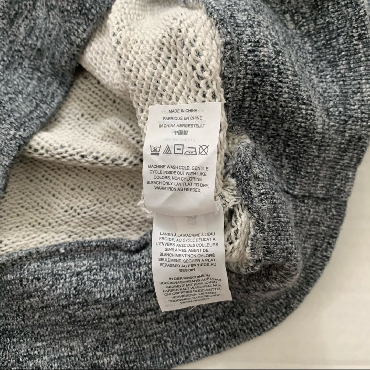 J Crew XXS Cotton Turtleneck Heather Grey Sweater
