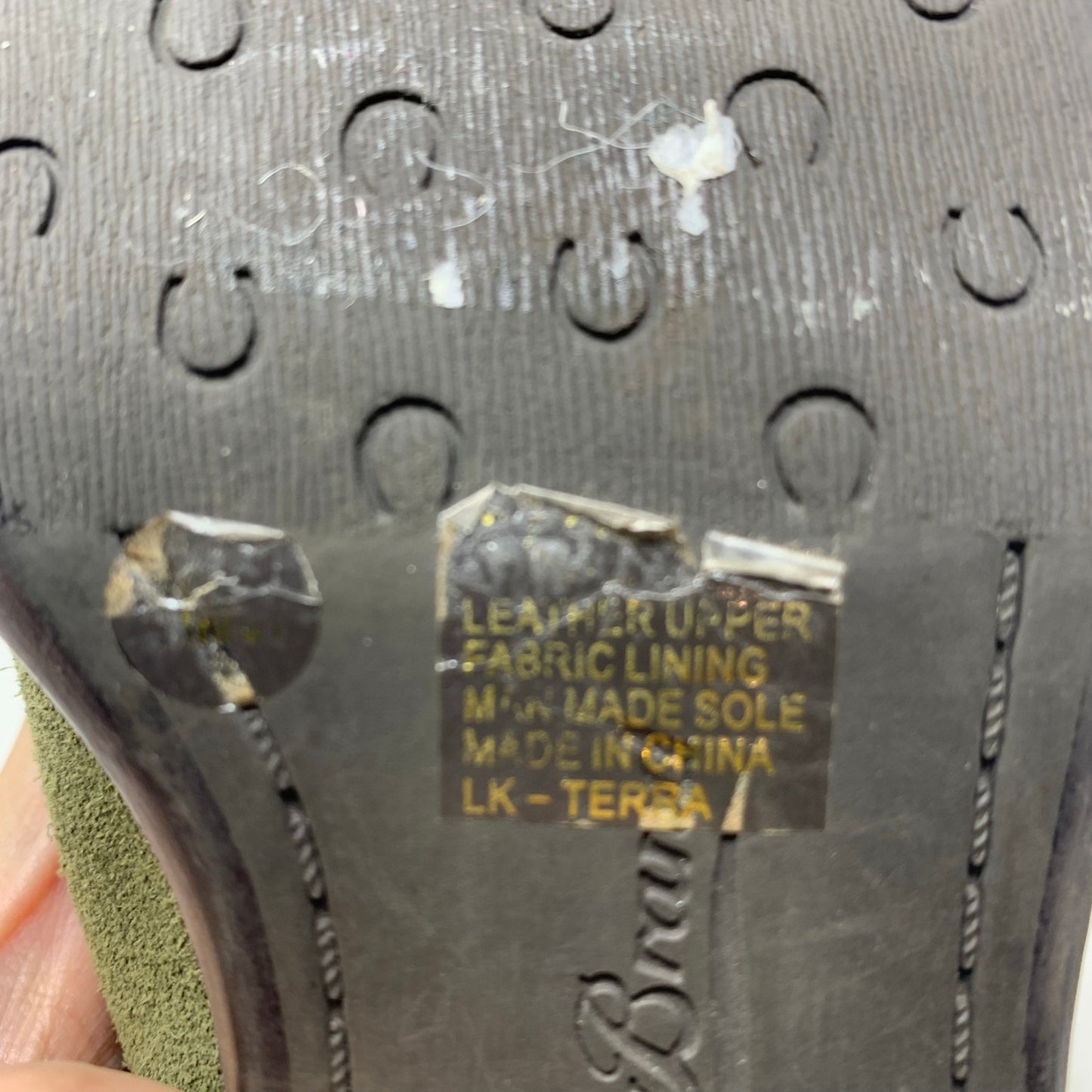 Lucky Brand Terra Green Suede Leather Ankle Boot Bootie Size 7 37