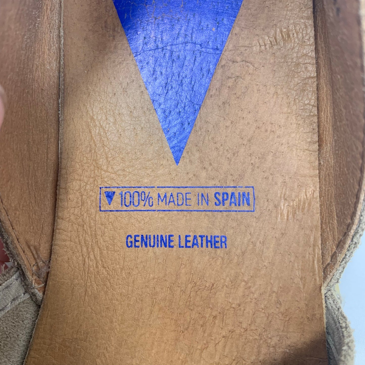 Verbenas Carmen Suede Espadrille D’Orsay Flat Taupe Tan Suede Leather Size 40