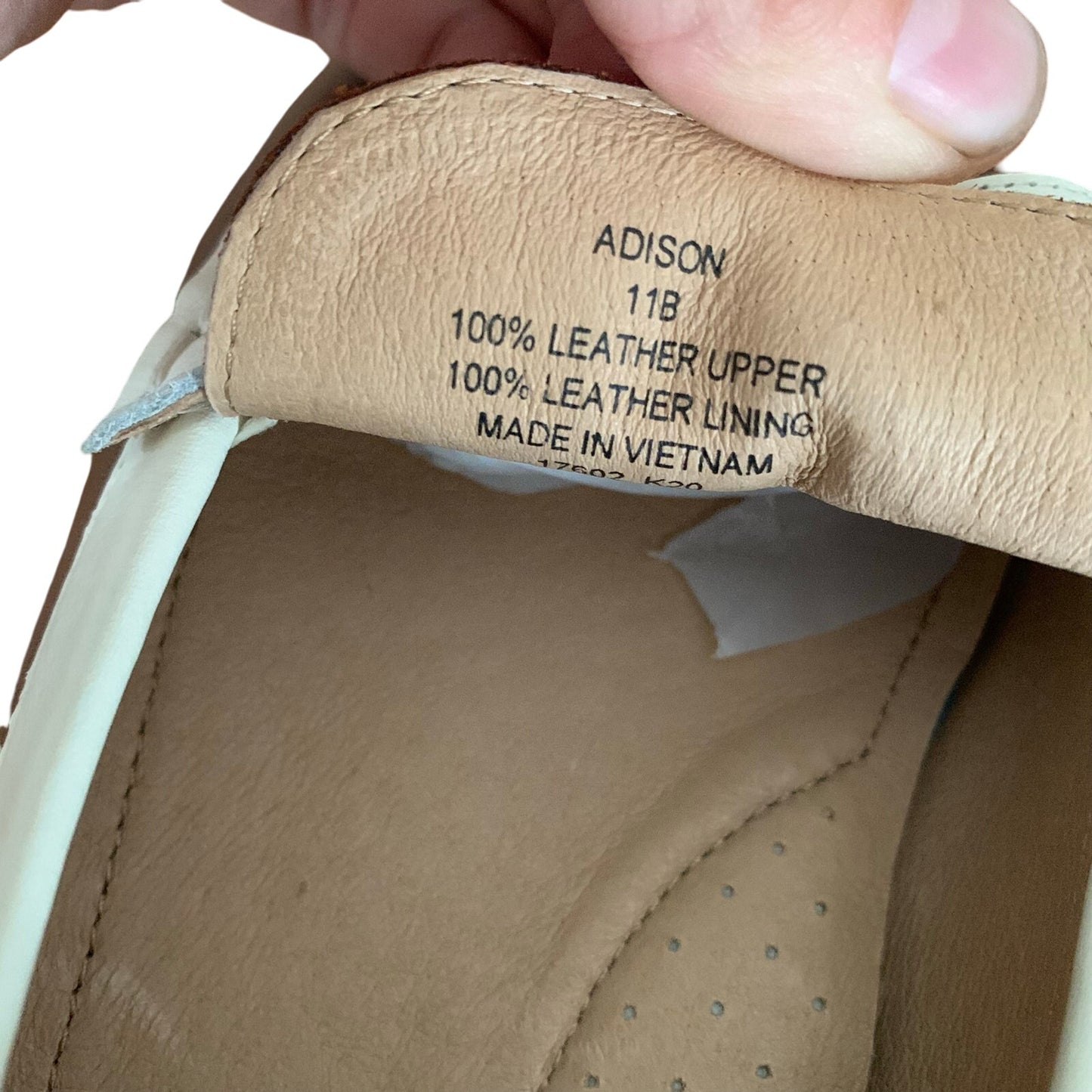 Lauren Ralph Lauren Adison Size 11B Women’s Brown Tan White Penny Loafer Leather