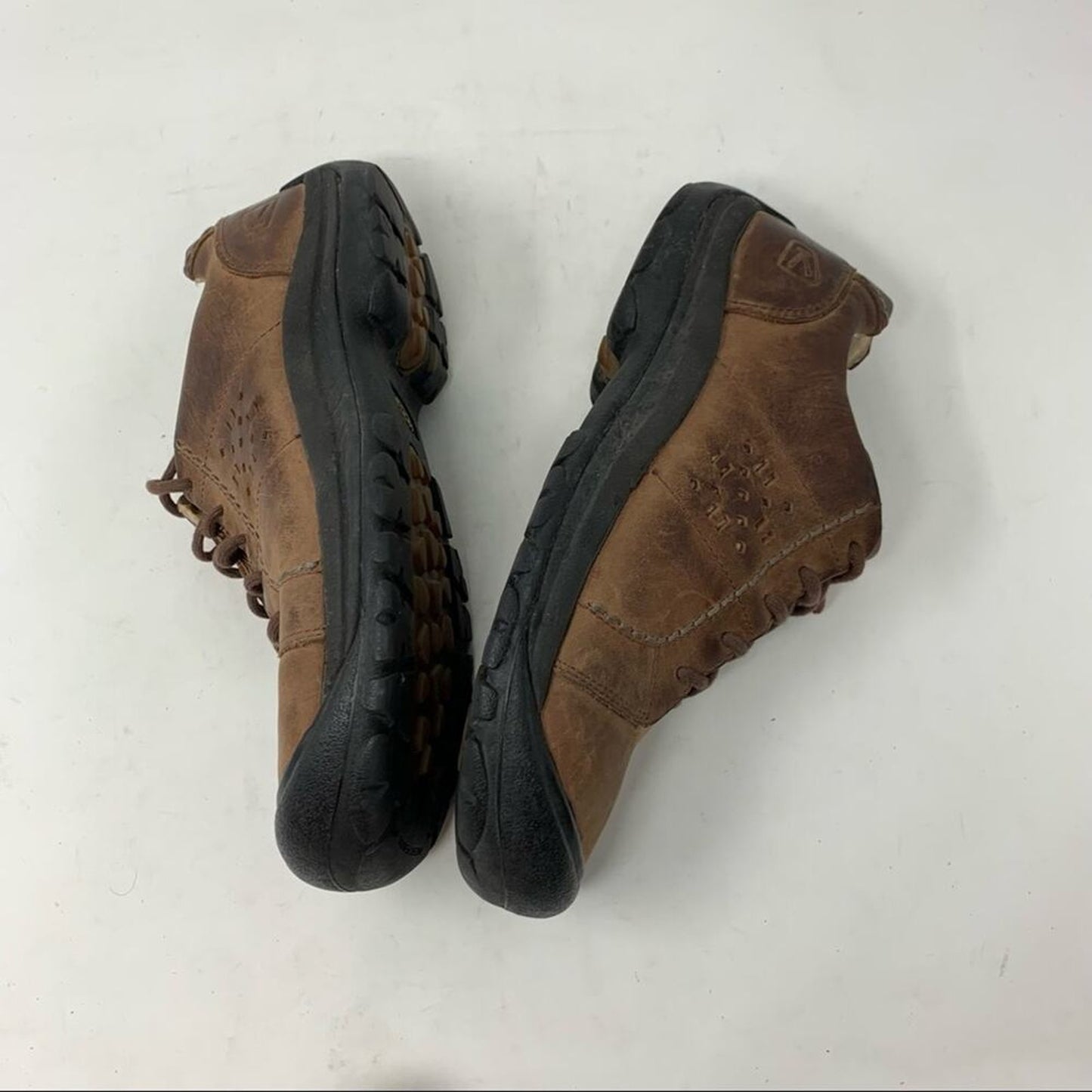 Keen Brown Leather Women’s Hiking Lace Up Shoes Size 9 5435-POSL