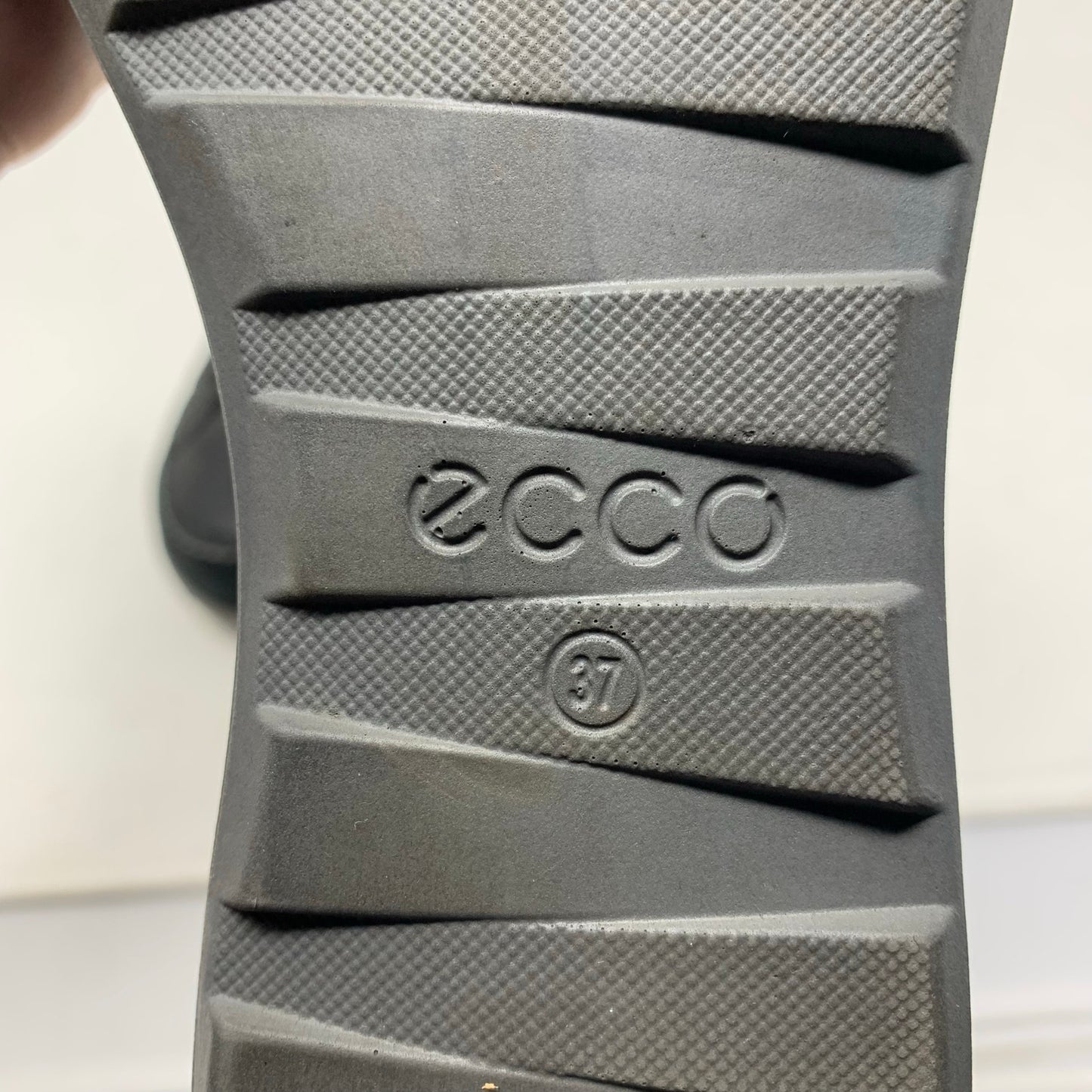 Ecco Cayla Black Suede Nubuck Leather Lace Up Causal Walking Comfort Shoe EU 37