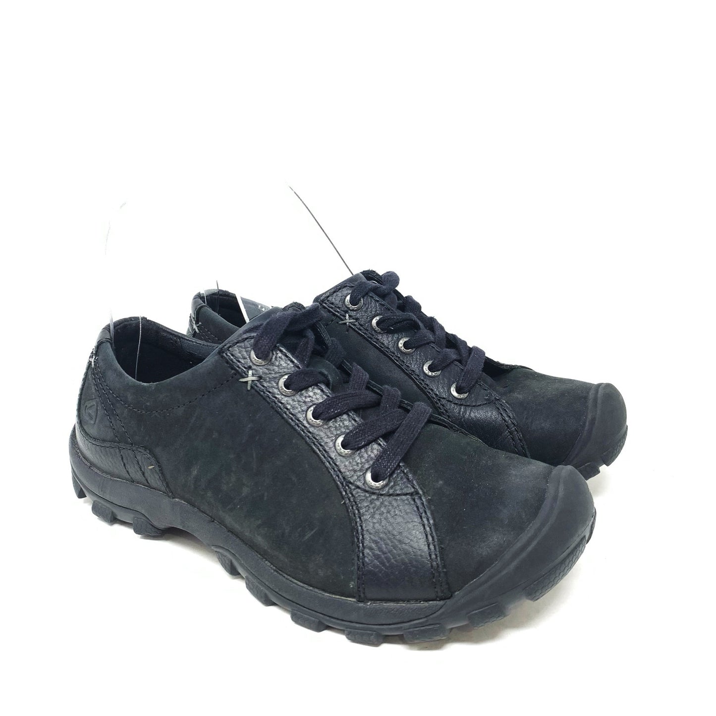Keen Presidio Black Magnet Leather Lace Up Casual Walking Shoe Womens Size 7
