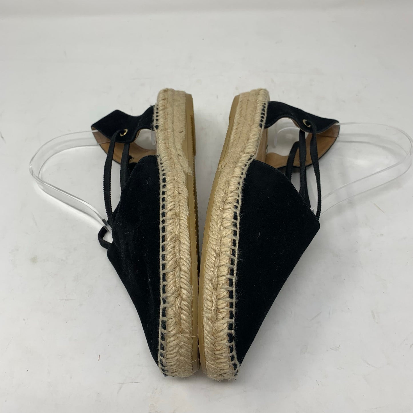 Kanna Thanos Black Suede Closed Toe Espadrilles Made in Spain Size 41 Slingback