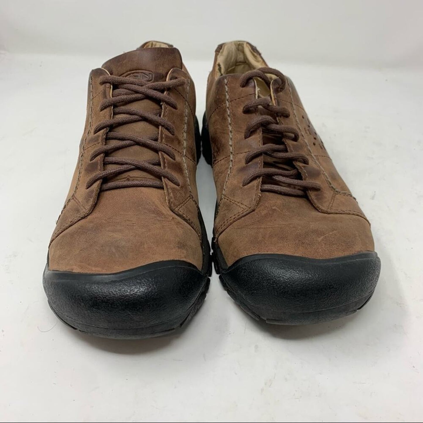 Keen Brown Leather Women’s Hiking Lace Up Shoes Size 9 5435-POSL