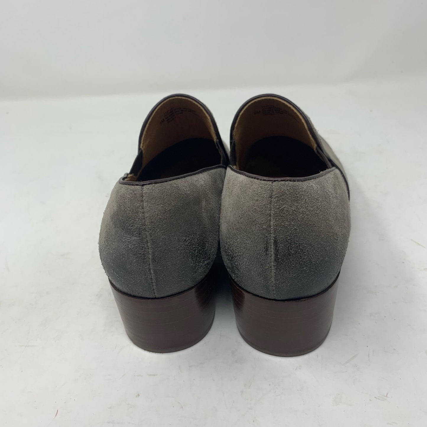 Sofft Velina Women’s Size 9 Modern Grey Suede Leather Block Heel Tonal Career