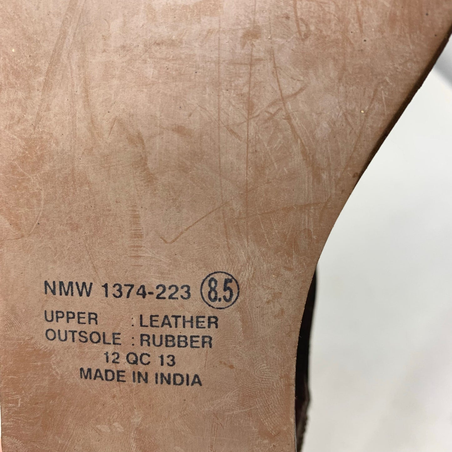 Naughty Monkey Bronze Sunflower Beaded Leather T strap Gladiator Sandal Size 8.5