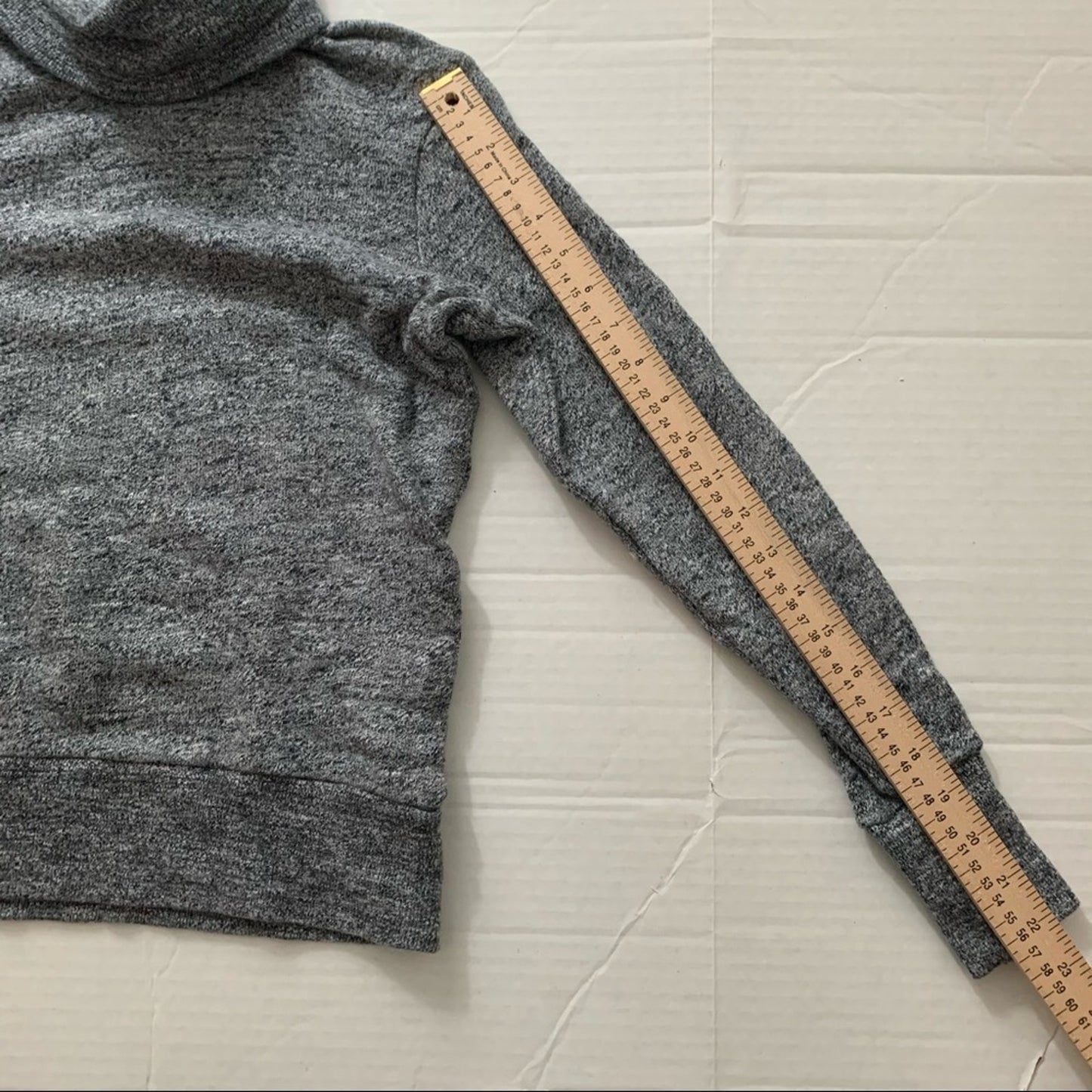 J Crew XXS Cotton Turtleneck Heather Grey Sweater