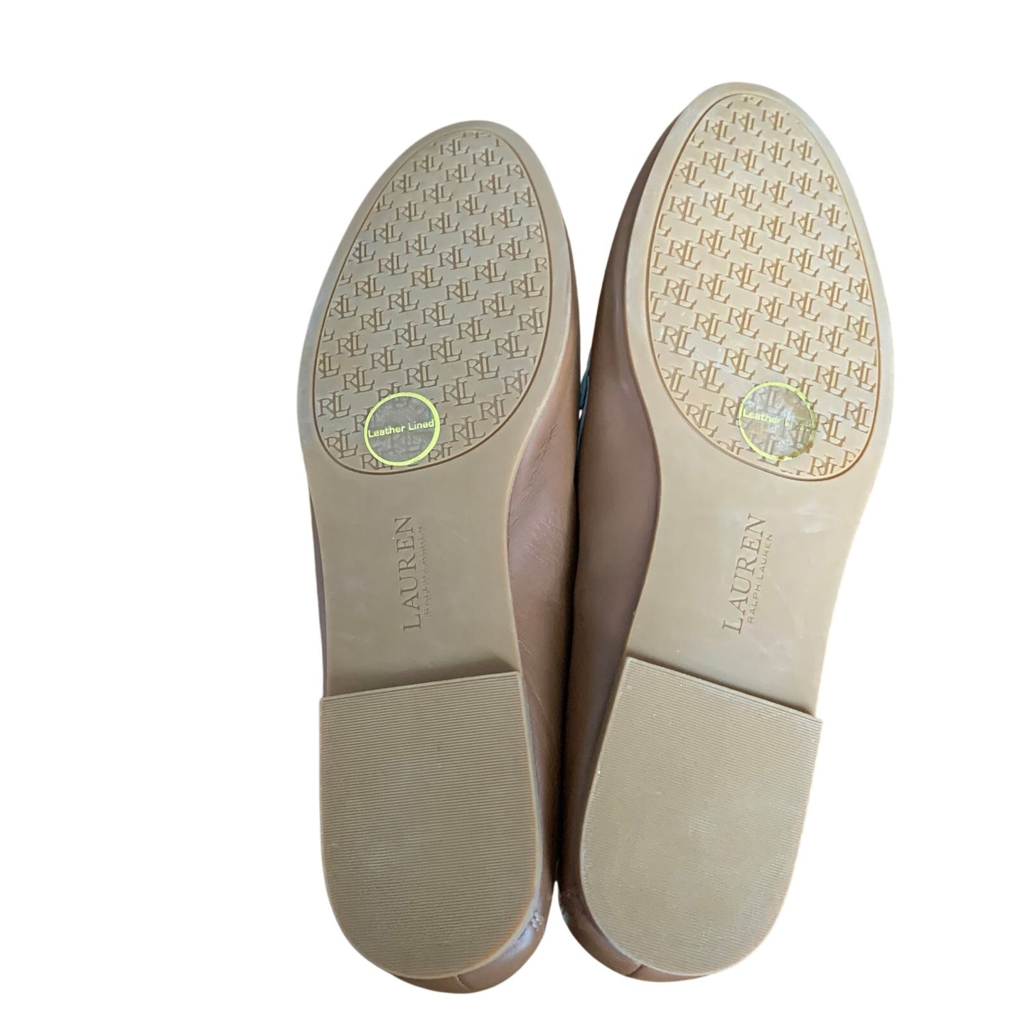Lauren Ralph Lauren Adison Size 11B Women’s Brown Tan White Penny Loafer Leather