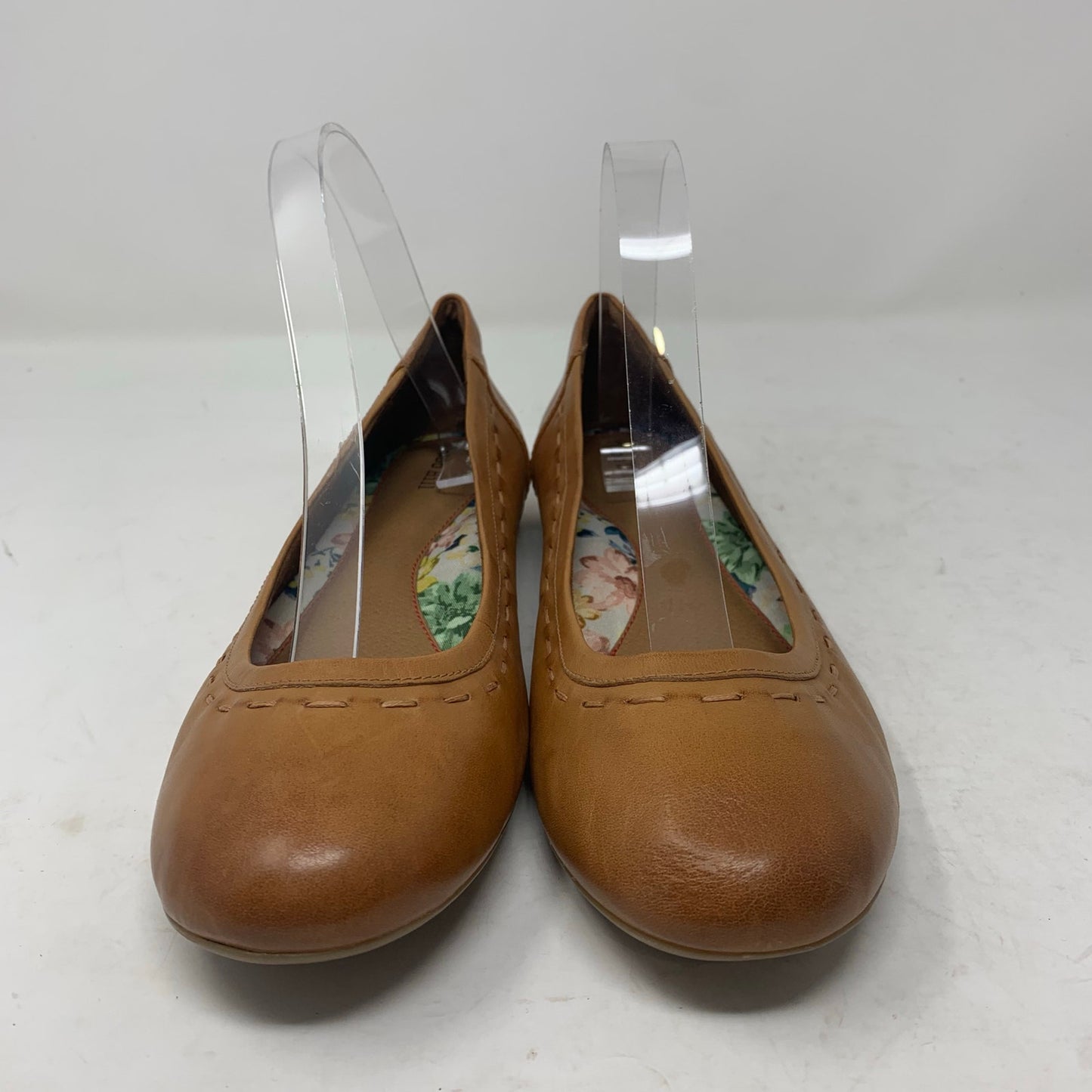 Cobb Hill Tan Havane Maiika Leather Round Toe Slip On Ballet Flats Size 8.5