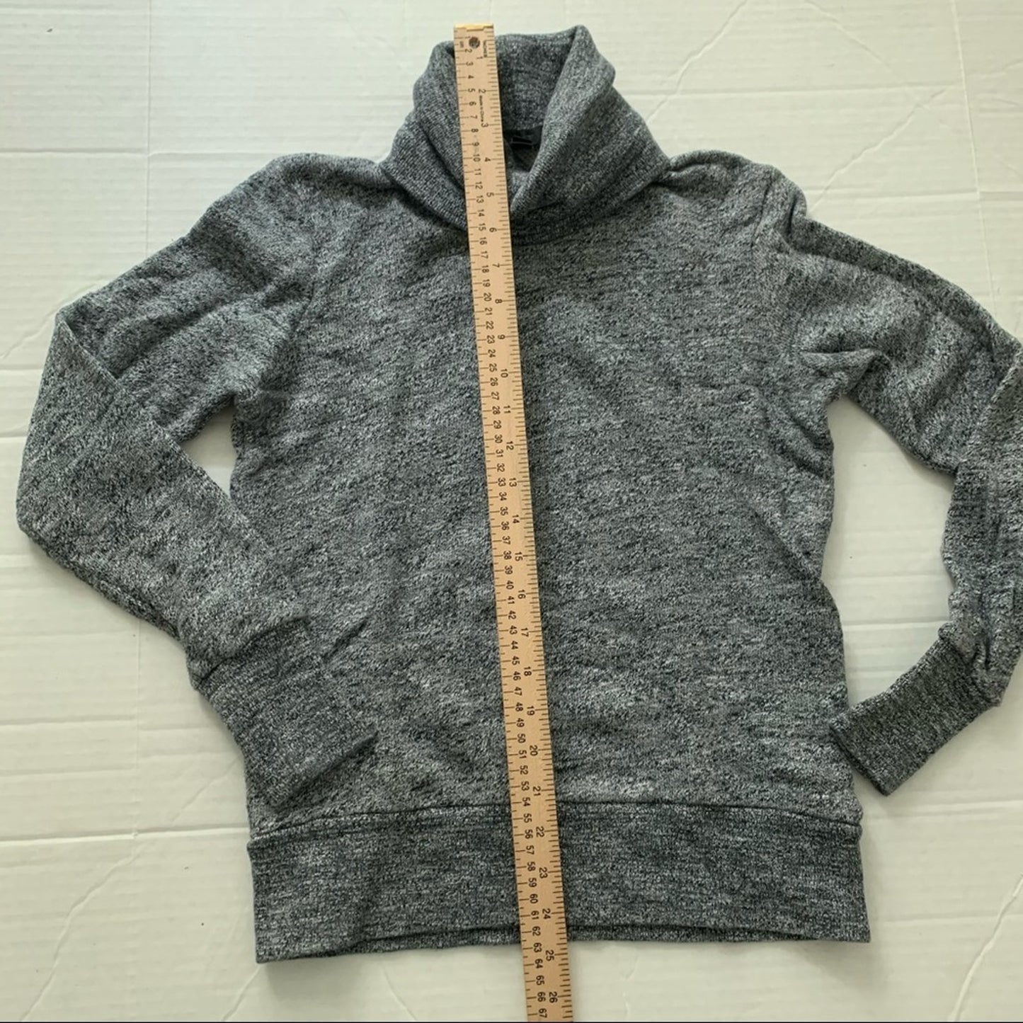 J Crew XXS Cotton Turtleneck Heather Grey Sweater