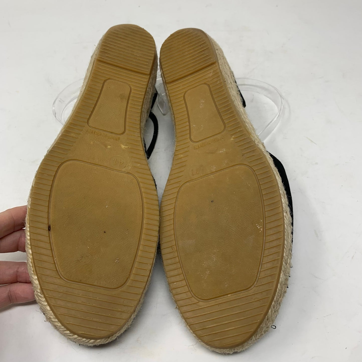 Kanna Thanos Black Suede Closed Toe Espadrilles Made in Spain Size 41 Slingback
