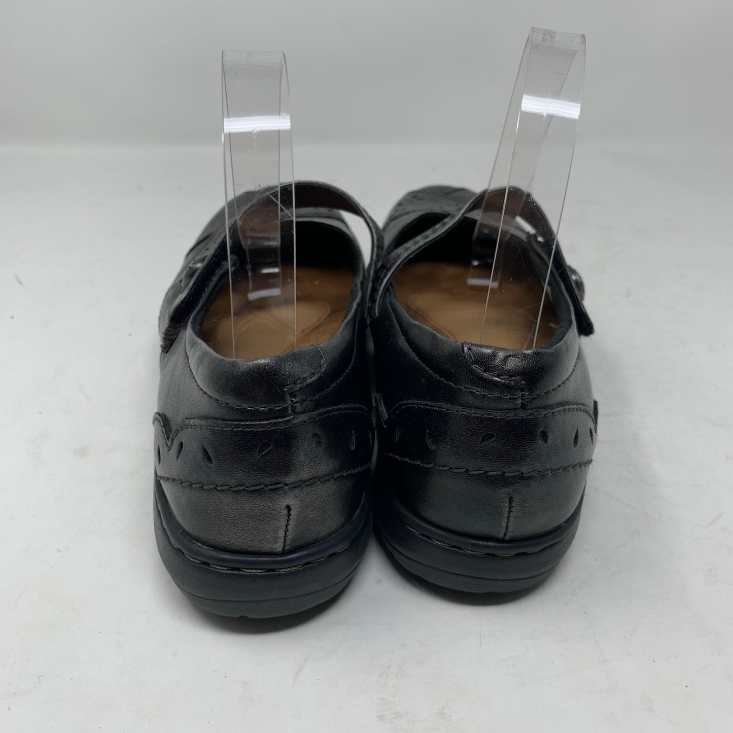 Cobb Hill Penfield Petra Dark Pewter Leather Mary Jane Comfort Shoe Size 8.5