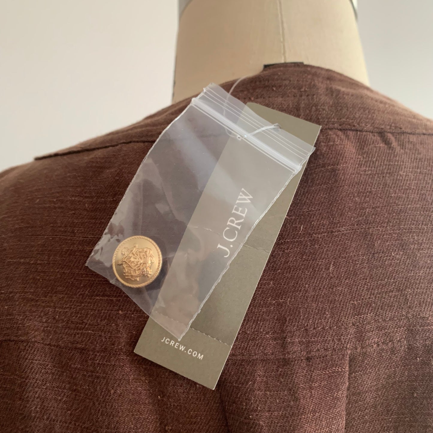 J Crew Tie-waist mini dress Chelsea linen-cupro blend Size 12 Cocoa Brown NWT