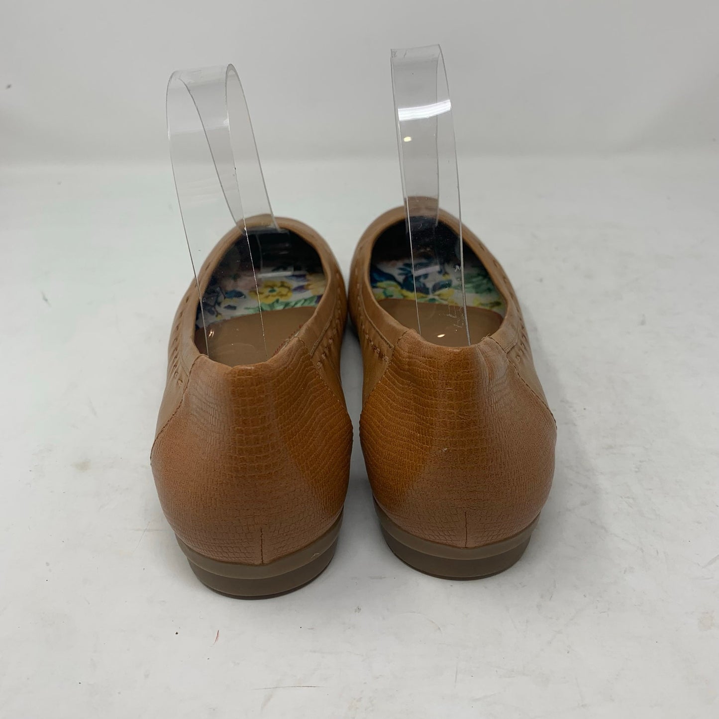 Cobb Hill Tan Havane Maiika Leather Round Toe Slip On Ballet Flats Size 8.5