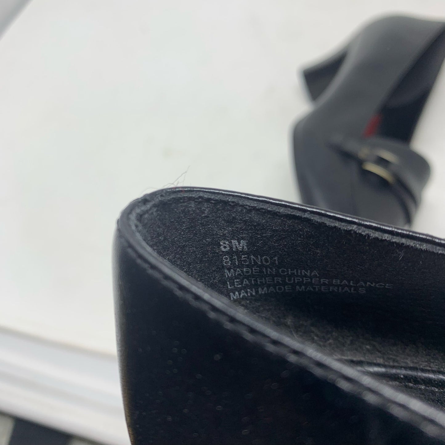 Naturalizer Black Leather Kitten Heel Pump Loafer Square Toe Y2K Size 8 Classic