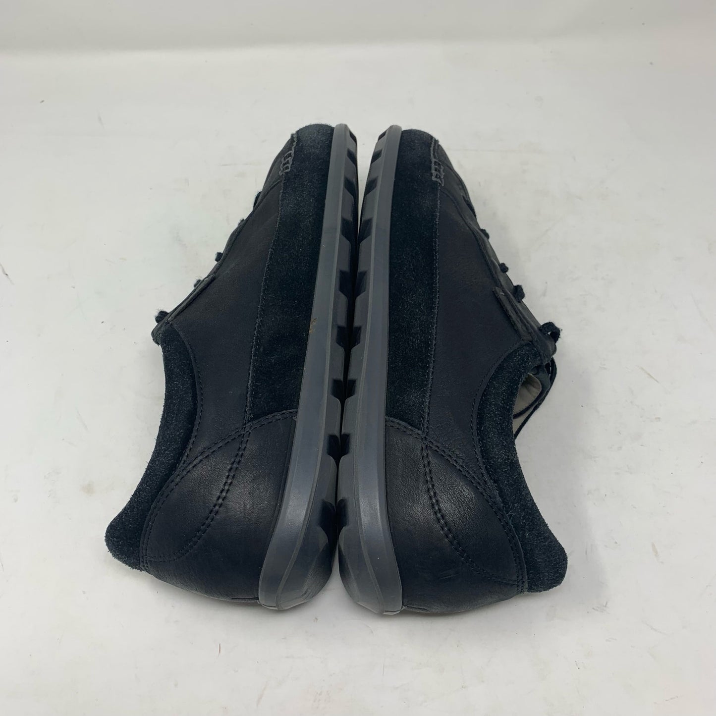 Ecco Cayla Womens EU Size 42 Black Leather Suede Lace Up Walking Comfort Shoes