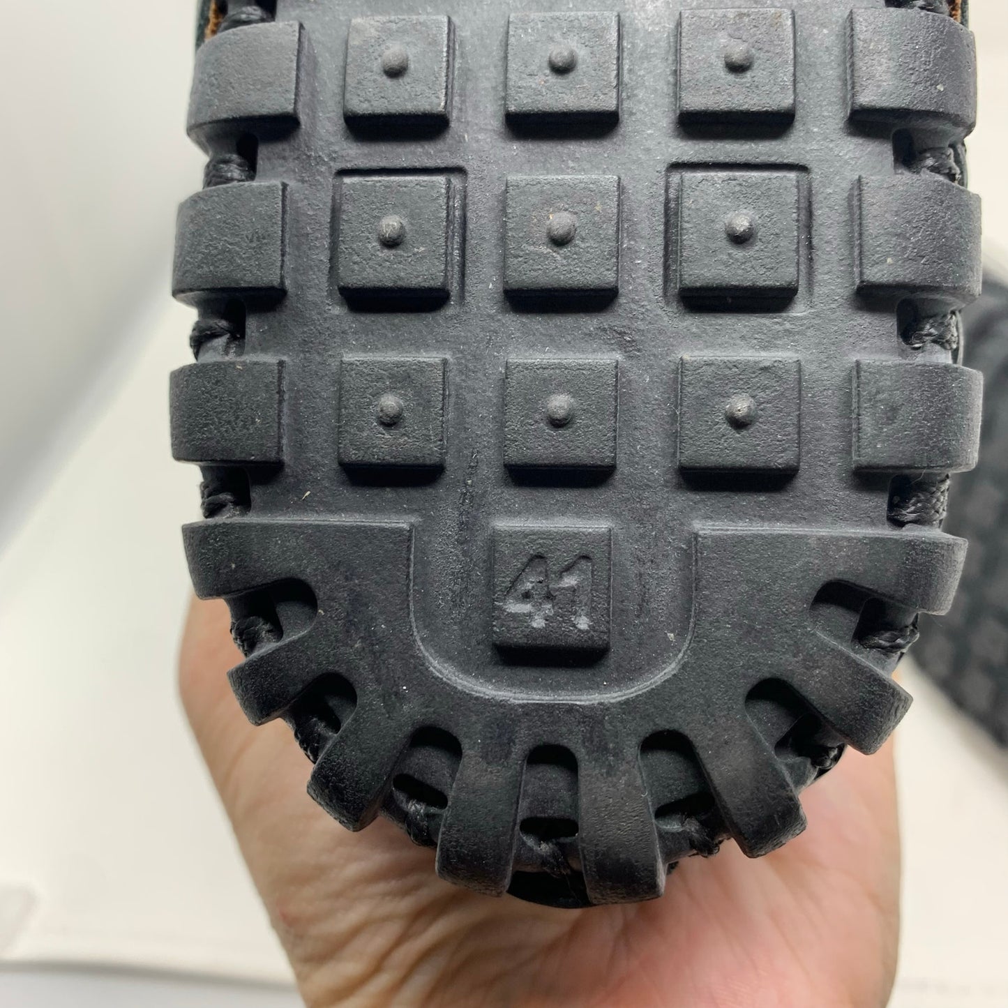 Spring Step Fusaro Flat Slip On Loafer Shoe Black Leather Laser Cutout Size 41