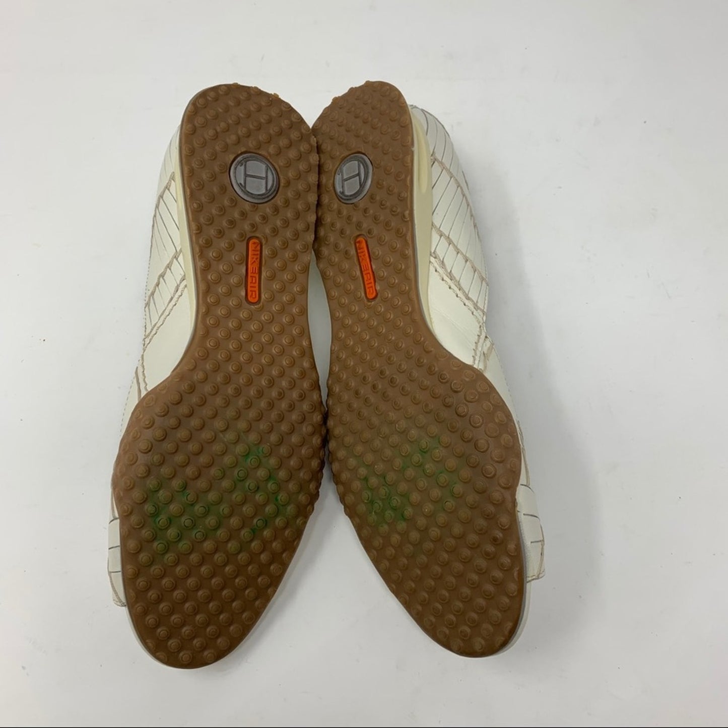 Cole Haan Air White Cream Leather Peep Open Toe Size 8.5AA