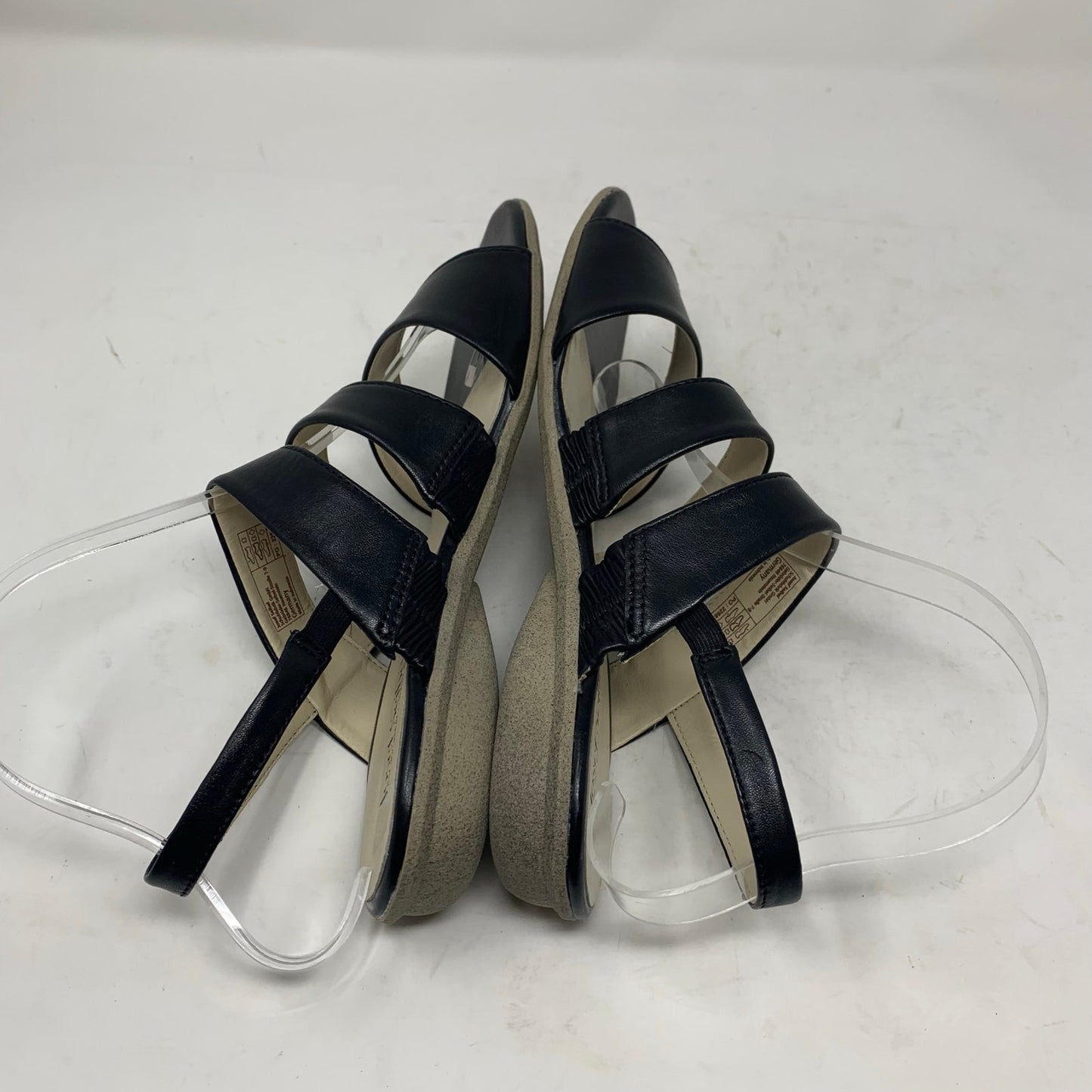 Josef Seibel Fabia 11 Size 39 Strappy Black Leather Sandal Slingback