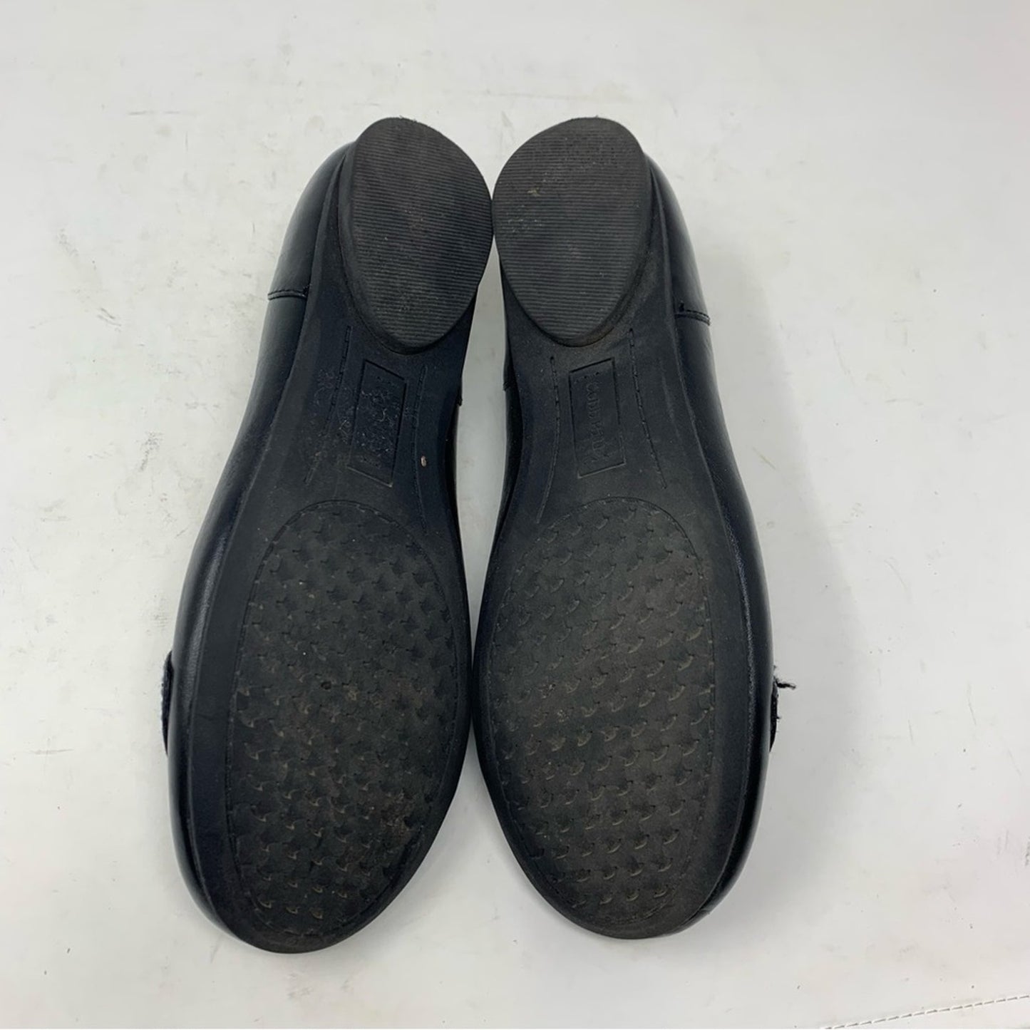 Rockport Cobb Hill Emma 10 N Black Leather Flats Classic Comfort Shoe