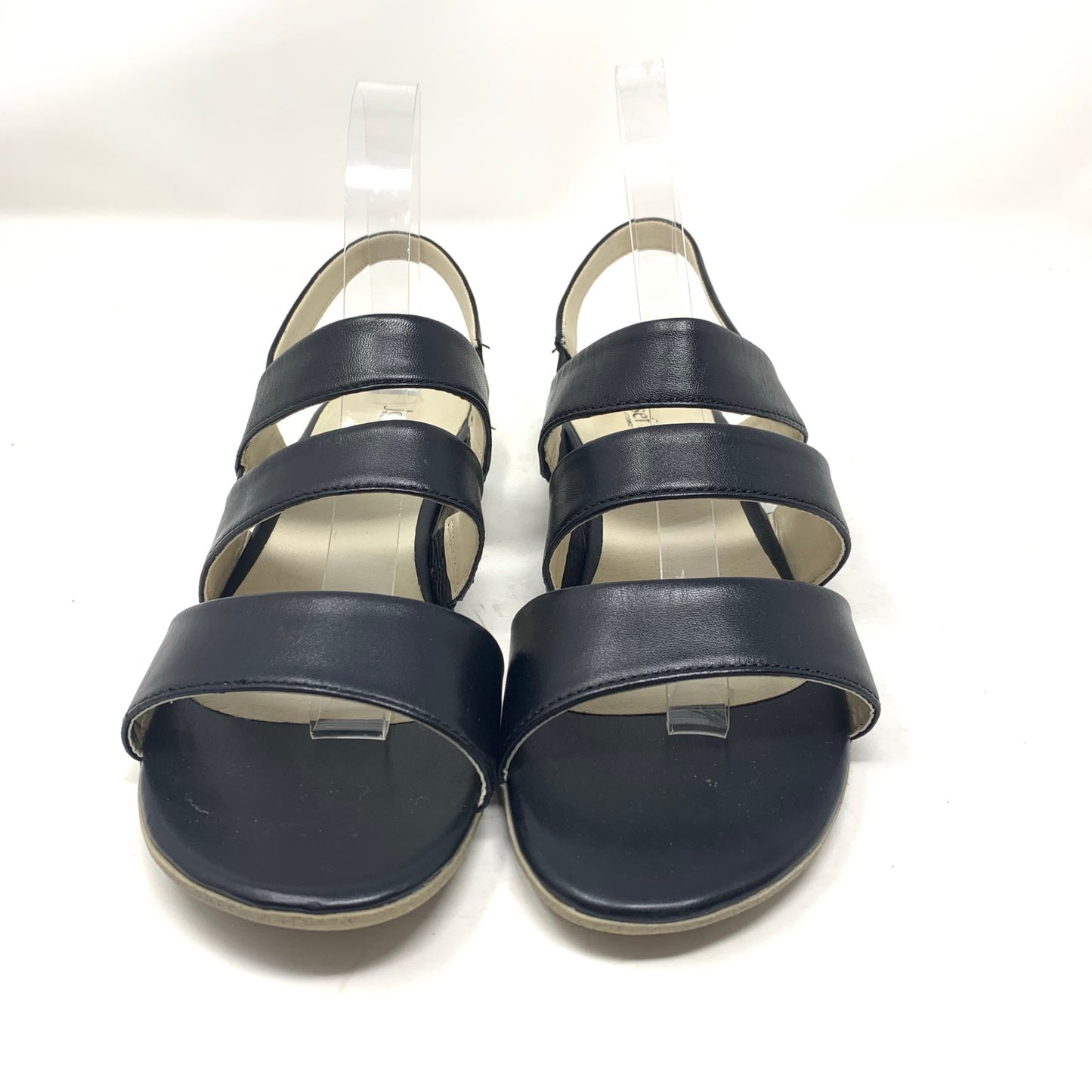 Josef Seibel Fabia 11 Size 39 Strappy Black Leather Sandal Slingback