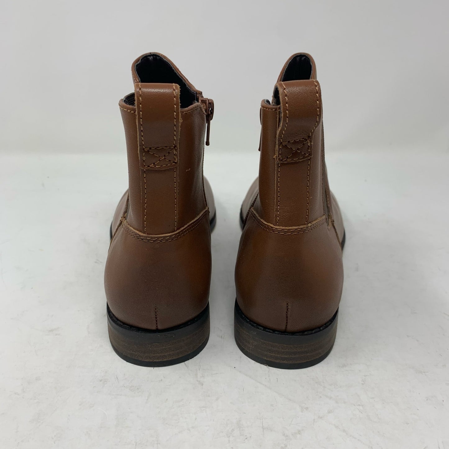Lands End Womens Size 9 Brown Leather Classic Chelsea Boot Preppy