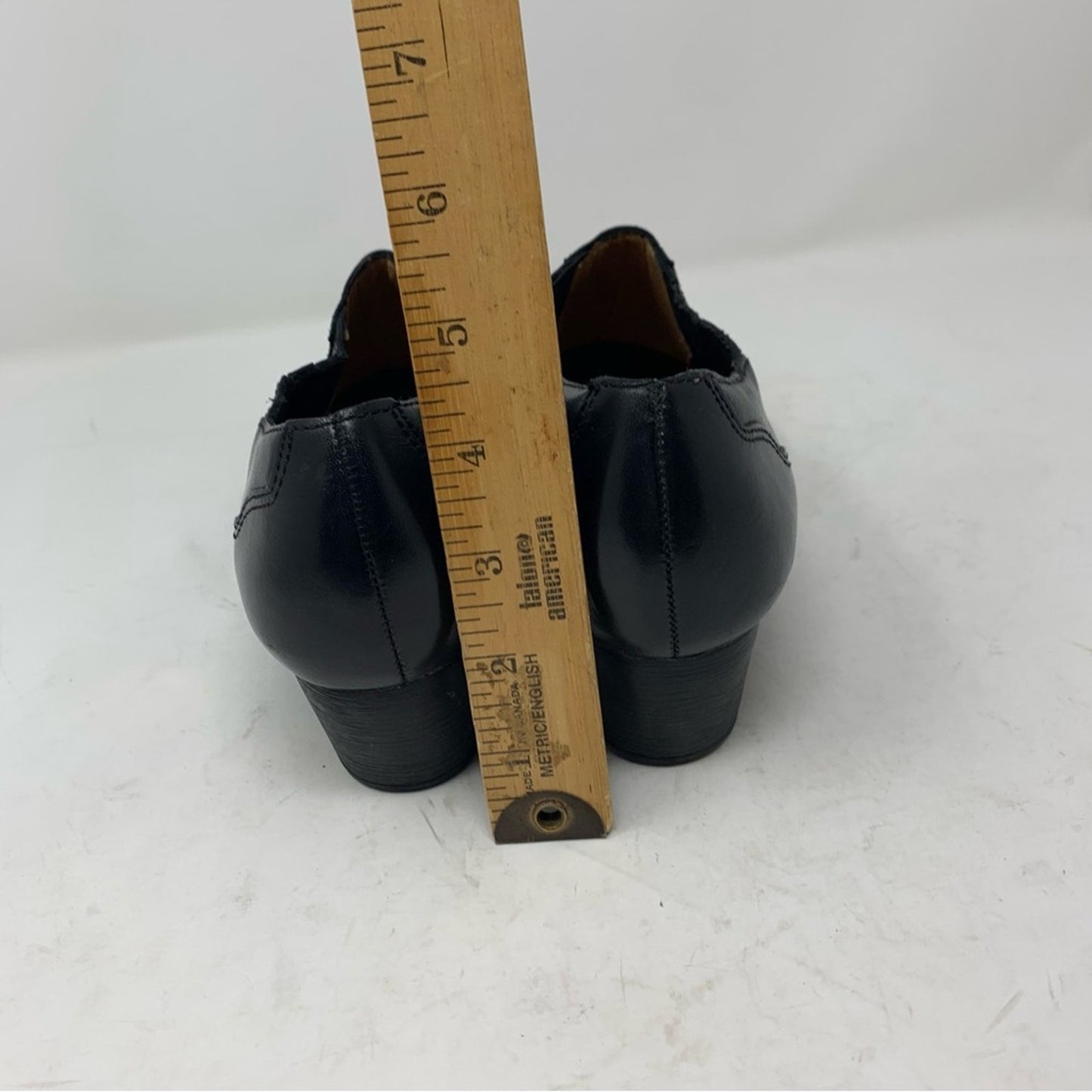 Nurture Shey Black Leather Western Ankle Boot Bootie Size 7.5 Elastic Gore