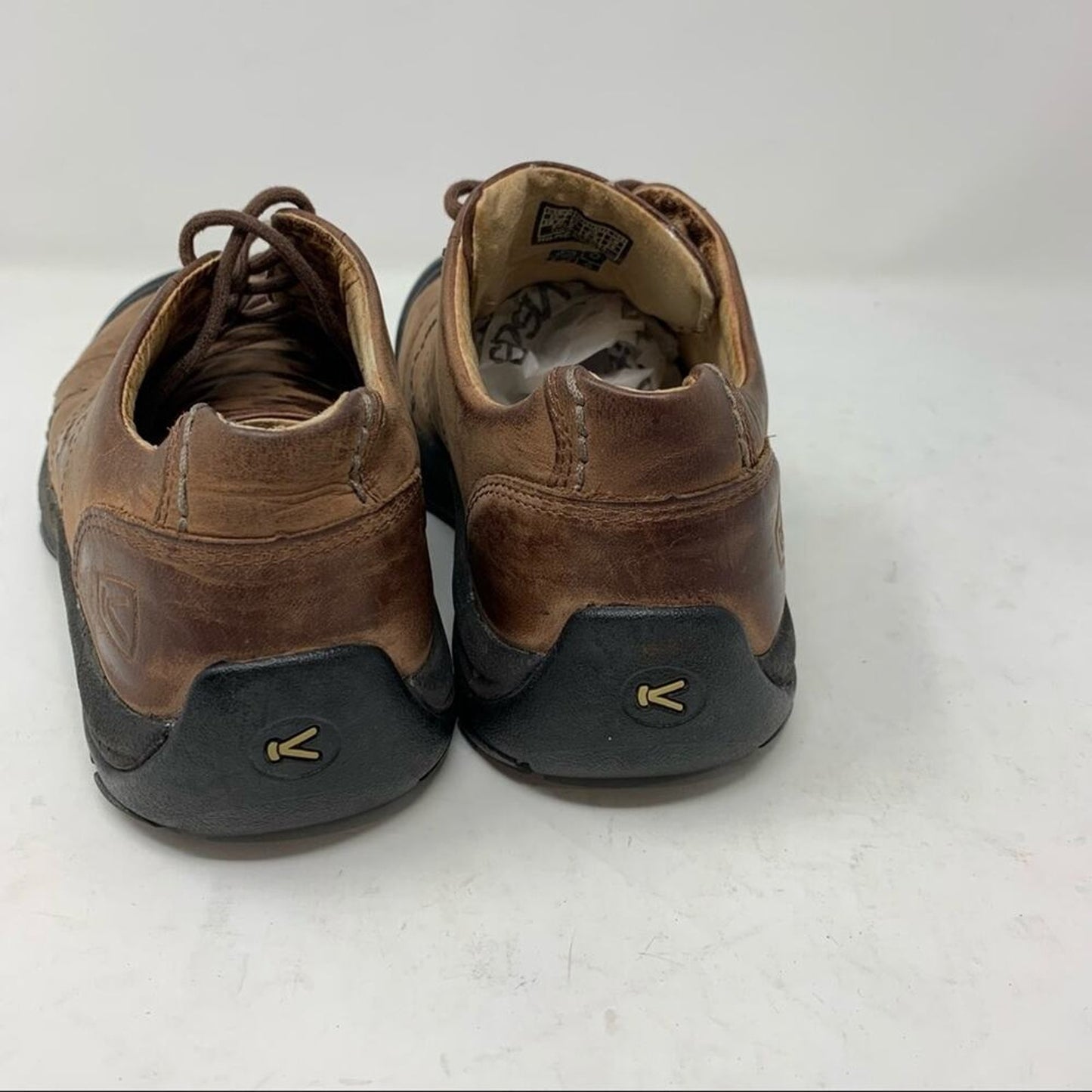 Keen Brown Leather Women’s Hiking Lace Up Shoes Size 9 5435-POSL