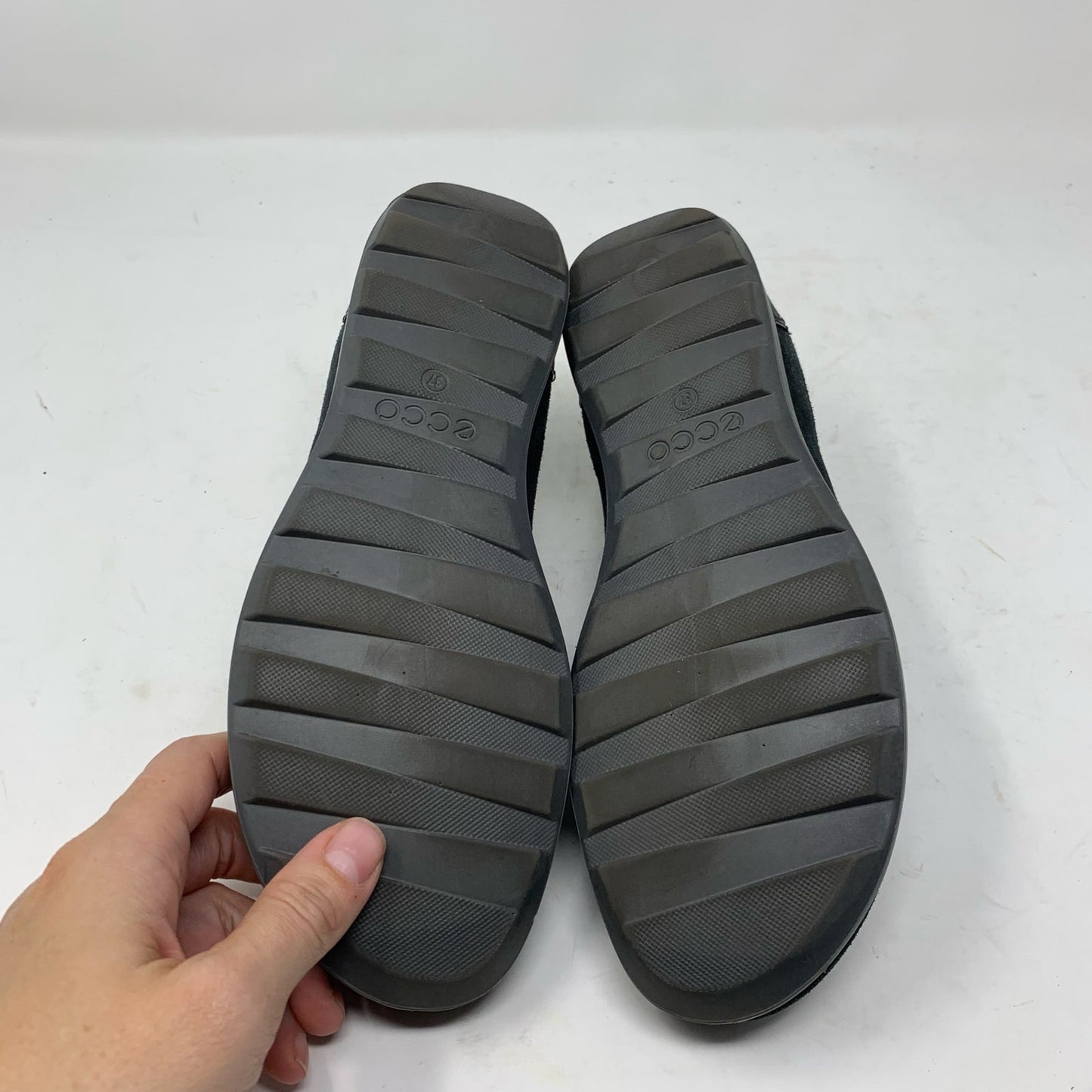 Ecco Cayla Black Suede Nubuck Leather Lace Up Causal Walking Comfort Shoe EU 37