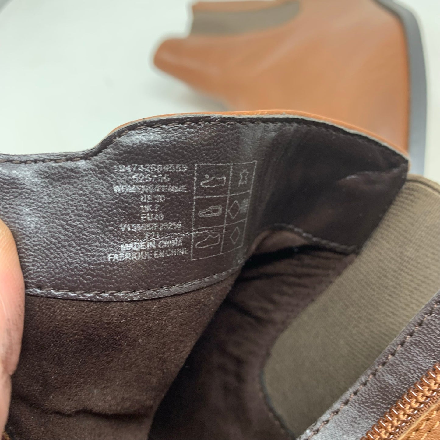 Lands End Womens Size 9 Brown Leather Classic Chelsea Boot Preppy